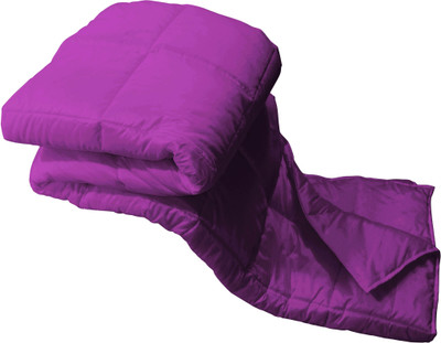 36% OFF on ZIKRAK EXIM Checkered Single Quilt(Microfiber, Lavender)