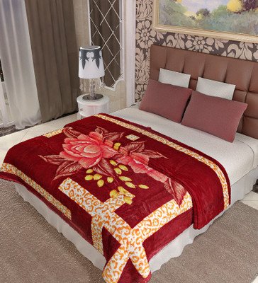 

Home Candy Floral  Mink Blanket(Polyester, Multicolor