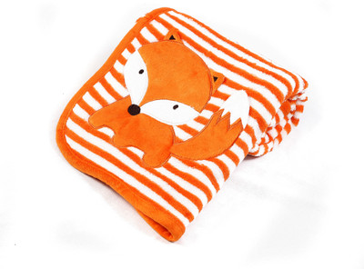 

Babyoodles Motifs  Crib Baby Blanket(Microfiber, Orange