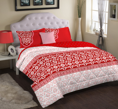

Portico New York Floral  Comforter(Cotton, Red