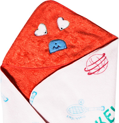 

Utc Garments Cartoon  Hooded Baby Blanket(Microfiber, Orange, Green, Blue, Red, Blue;green;orange;red