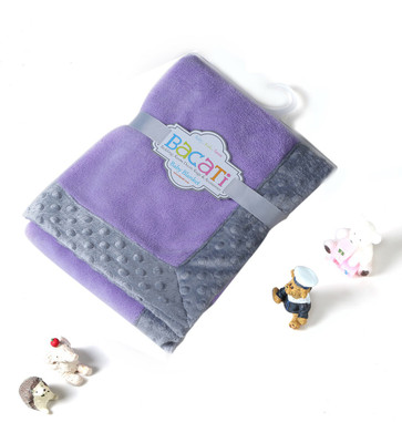 Bacati Plain Single Blanket(Multicolor)