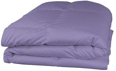 7% OFF on Misr Plain Single Quilt(Microfiber, Lavender)