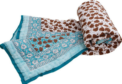 

Halowishes Printed  Comforter(Cotton, Turquoise