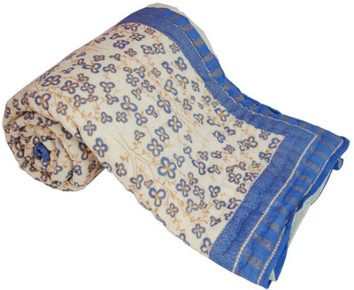 

Kaarigar Printed Double Comforter(Cotton, Cream)