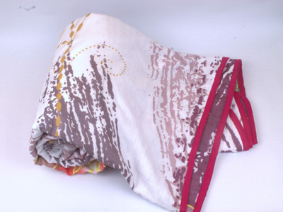 13% OFF on Aransa Checkered Single Top Sheet(Cotton, Multicolor)