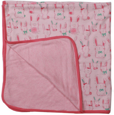

Babysafe Cartoon  Crib Baby Blanket(Microfiber, Pale Pink, Green, Pink Fizz, Green;pale pink;pink fizz