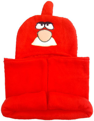

Brandonn Embroidered  Hooded Baby Blanket(Microfiber, Red