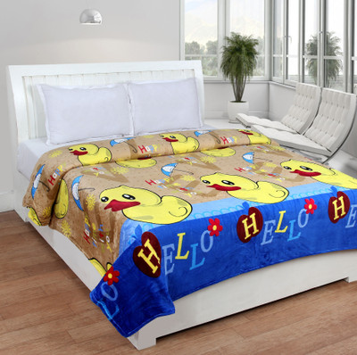 

Bed & Bath Cartoon  Blanket(Polyester, Blue, Yellow, Brown, Blue;brown;yellow