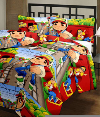 

Florish Cartoon  Dohar(Poly Cotton, Multicolor