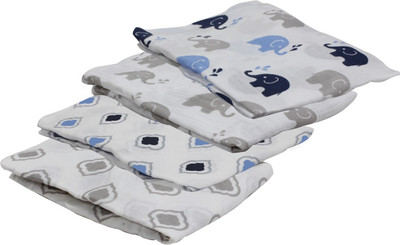 

Bacati Animal  Blanket(Microfiber, Blue