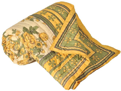 56% OFF on Little India Floral Double Quilt(Multicolor)