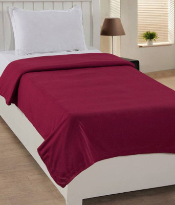 

Home Elite Plain  Blanket(Microfiber, Maroon