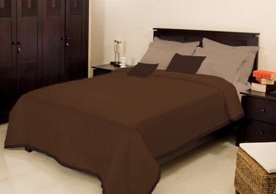 

Bombay Dyeing Plain Single Coral Blanket(Microfiber, Brown)