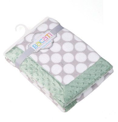 

Bacati Polka Single Blanket(Multicolor)
