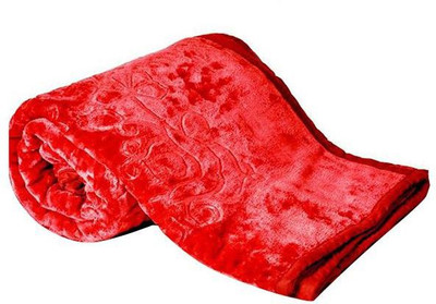 

YNA Plain  Mink Blanket(Polyester, Maroon