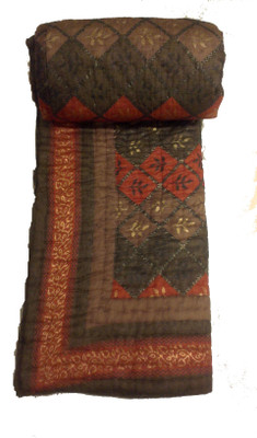 

Urvashi Geometric  Comforter(Microfiber, Brown, Orange, Gold, Brown;gold;orange