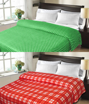 

Sanvi Traders Floral Double Blanket(Microfiber, Multicolor)