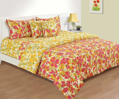25% OFF on House This Floral Double Blanket(Pink, Yellow)
