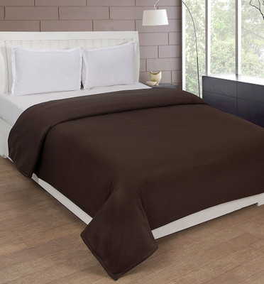 

Super India Plain  Coral Blanket(Polyester, Brown