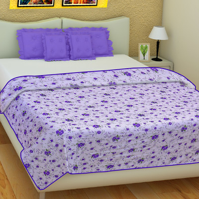 

SLEEP N DREAM Floral Single Dohar(Microfiber, Purple)