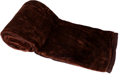

IndiStar Floral  Mink Blanket(Microfiber, Brown