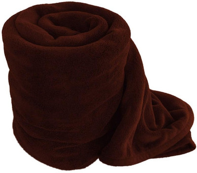 

ExpressionsHome Checkered  Coral Blanket(Microfiber, Brown