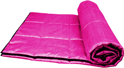 57% OFF on Zikrak Exim Geometric Single Comforter(Silk, Lavender, Black)