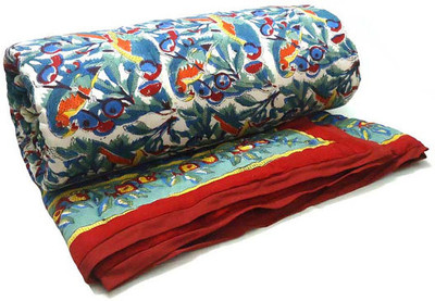 

Jain International Floral  Comforter(Cotton, Multicolor