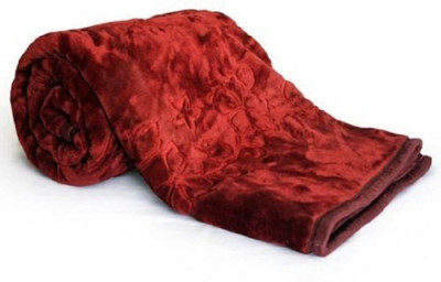 

NK Handlooms Plain  Mink Blanket(Microfiber, Maroon