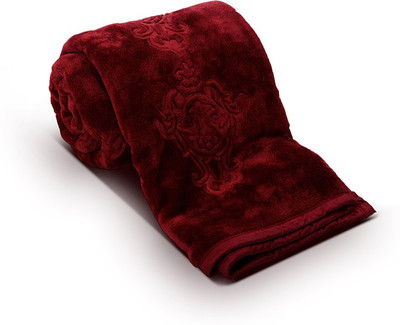 

Fab Ferns Plain  Mink Blanket(Microfiber, Maroon
