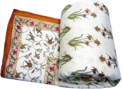 

Sellstra Floral  Comforter(Cotton, White