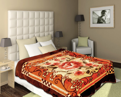 

Home Candy Floral  Mink Blanket(Microfiber, Multicolor