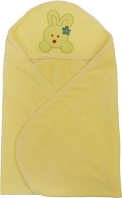 

Quick Dry Plain  Hooded Baby Blanket(Microfiber, Pale Banana