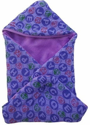 

Brandonn Polka  Hooded Baby Blanket(Microfiber, Purple