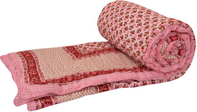 

Ooltah Chashma Abstract  Comforter(Microfiber, Pink