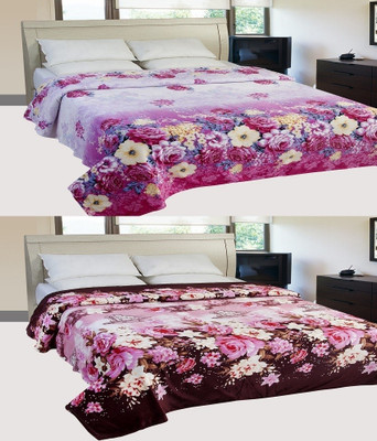 

ExpressionsHome Floral  Blanket(Polyester, Multicolor