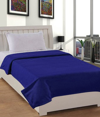 

Super India Plain  Coral Blanket(Polyester, Blue