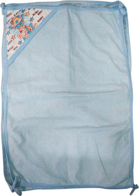 

Golddust Floral  Hooded Baby Blanket(Microfiber, Blue