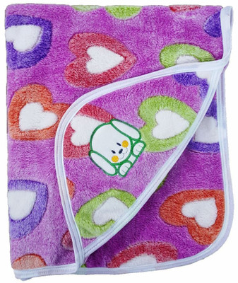 

Brandonn Polka  Hooded Baby Blanket(Microfiber, Purple