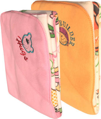 

My NewBorn Cartoon  Hooded Baby Blanket(Polyester, Pink, Beige, Beige;pink