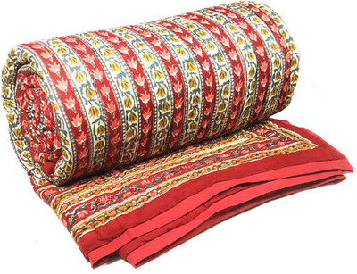 

Jain International Floral  Comforter(Cotton, Multicolor