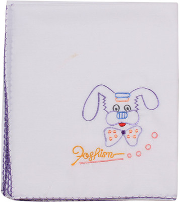 

Ole Baby Embroidered  Swadding Baby Blanket(Cotton, Purple