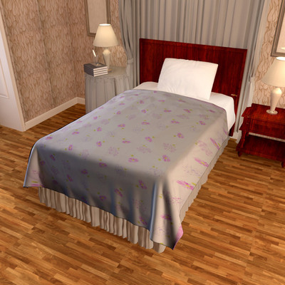 

Bombay Dyeing Floral Single Dohar(Microfiber, Purple)