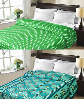 

Sanvi Traders Floral Double Blanket(Microfiber, Multicolor)