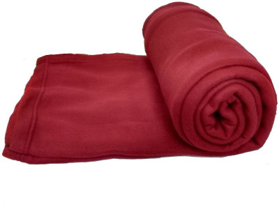 

ExpressionsHome Checkered  Coral Blanket(Microfiber, Maroon