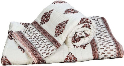 

Kaarigar Printed Double Comforter(Cotton, White)