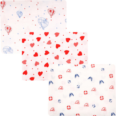 

Brother Baby Printed  Swadding Baby Blanket(Microfiber, White