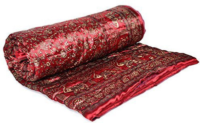 

Mahadev Handicrafts Floral  Comforter(Silk, Maroon