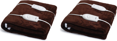 

EXPRESSIONS Plain  Electric Blanket(Polyester, Brown
